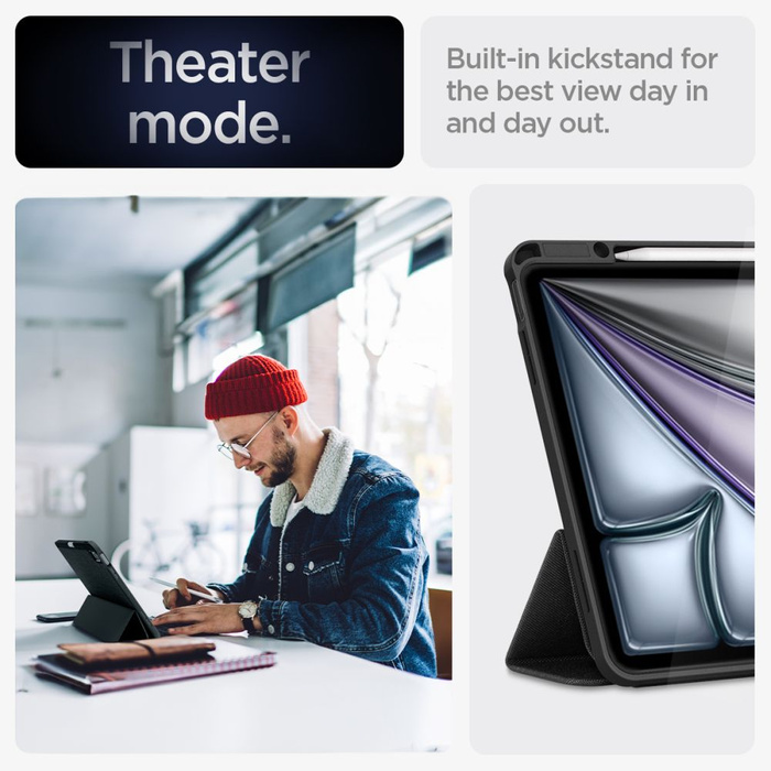 ETUI SPIGEN URBAN FIT IPAD AIR 13 2024 BLACK