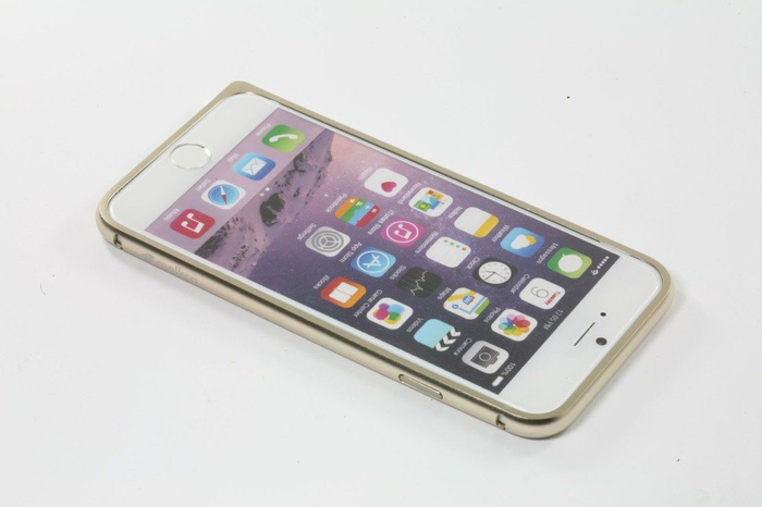 Etui iPhone 6 6S MELKCO Metalowy Bumper Gold
