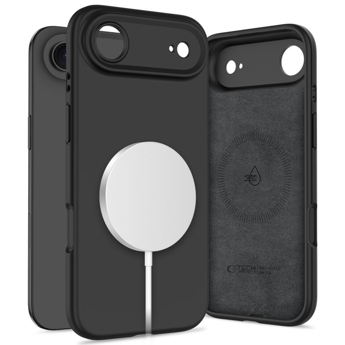 ETUI TECH-PROTECT IPHONE 17 AIR SILICONE MAGSAFE CZARNE