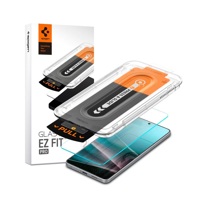 SZKŁO HARTOWANE SPIGEN SAMSUNG GALAXY S25 EDGE GLAS.TR ”EZ FIT PRO” CLEAR