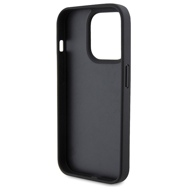 Etui Guess GUHCP15XP4TDPK iPhone 15 Pro Max 6.7" czarny/black hardcase Leather 4G Diamond Triangle Case