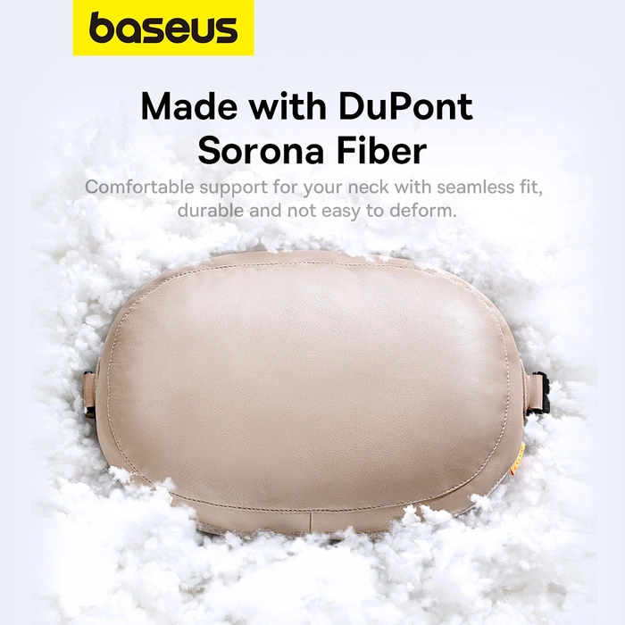 Poduszka na zagłówek samochodowy Baseus Comfort Ride obustronna (szary)