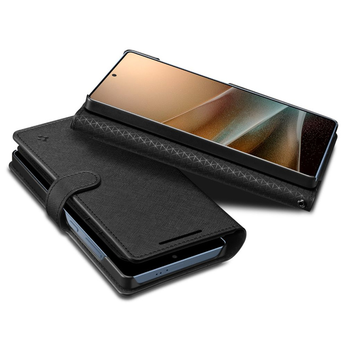 ETUI SPIGEN SAMSUNG GALAXY S25 ULTRA WALLET ”S” CZARNE