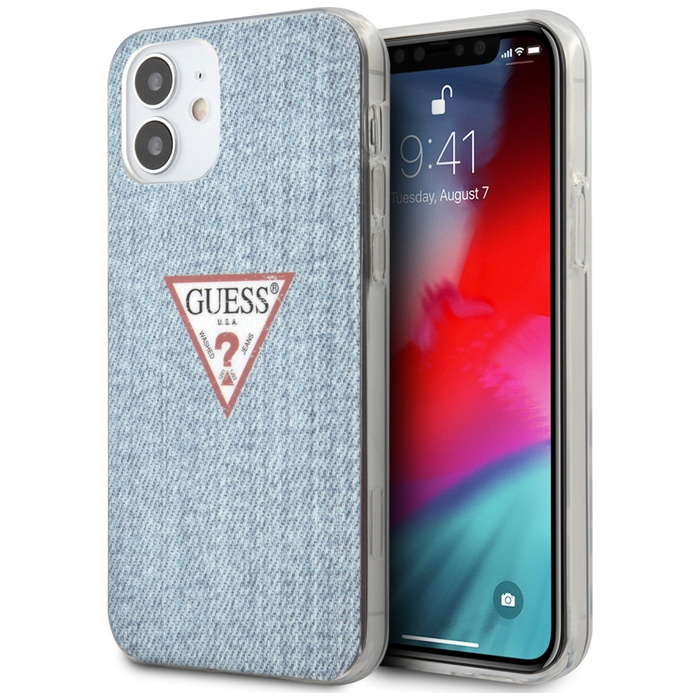 Etui GUESS Apple iPhone 12 Mini Jeans Collection Niebieski Hardcase