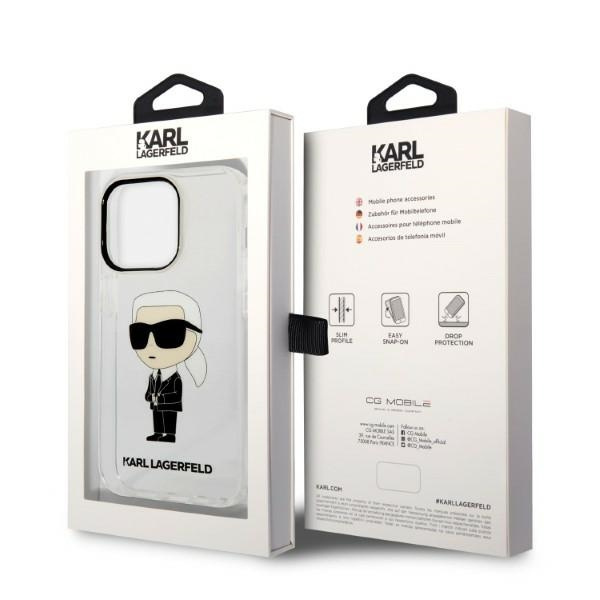 Etui KARL LAGERFELD Apple iPhone 14 Pro IML NFT Ikonik Bezbarwny Hardcase