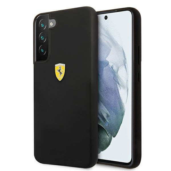 Etui FERRARI Samsung Galaxy S22 Plus On Track Silicone Czarny Hardcase