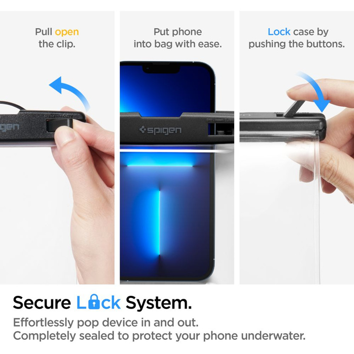 Etui Spigen A601 Universal Waterproof Case Crystal Clear