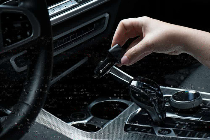 FORCELL F-ENERGY Carbon CC50-2C ładowarka samochodowa 2 x Typ C PD 3A 40W czarna