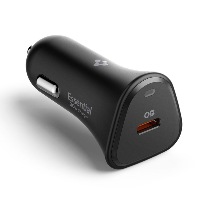ŁADOWARKA SAMOCHODOWA SPIGEN ESSENTIAL EV301 1-PORT CAR CHARGER 30W BLACK
