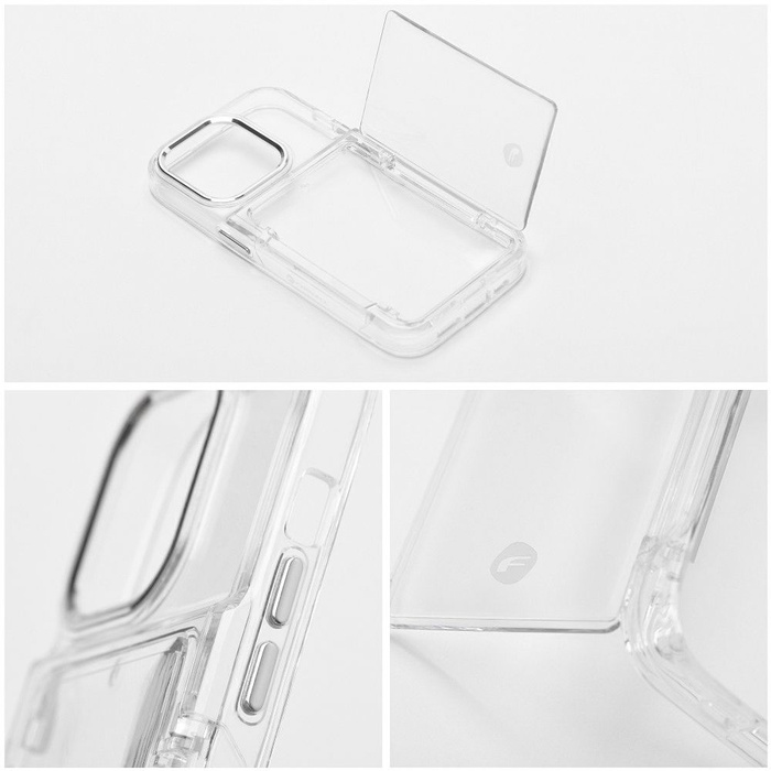 Etui na Samsung S24 PLUS Forcell F-Protect Crystal Pocket transparentne