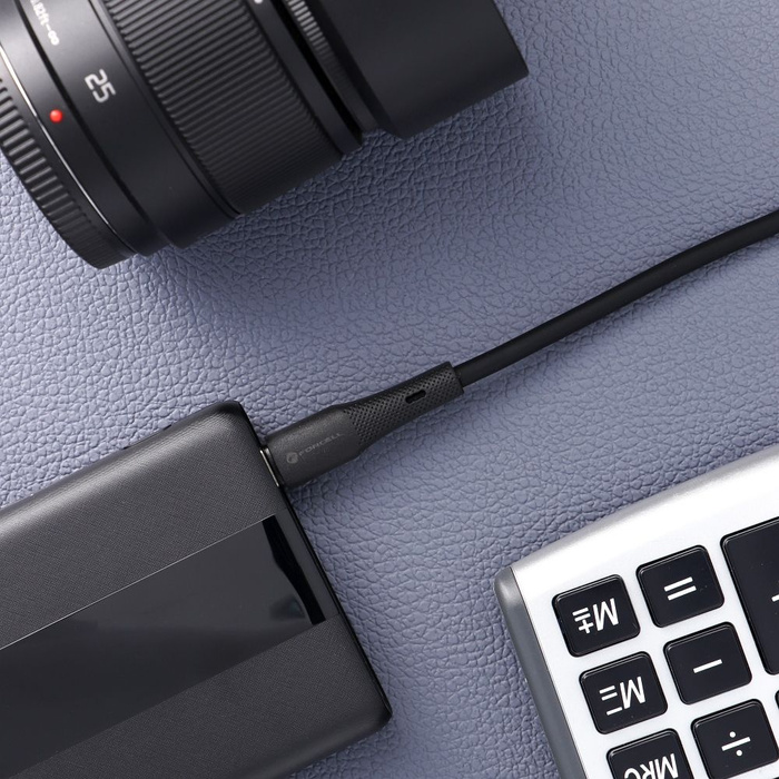 Kabel USB C do USB C Forcell F-Energy QC4.0 PD 3A 60W Silicone 1 m C344 czarny
