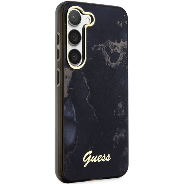 Etui Guess Guhcs23shtmrsk S23 S911 Czarny/black Hardcase Golden Marble Collection Case