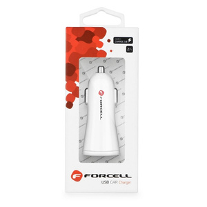 Ładowarka samochodowa Forcell F-Energy USB A 2,4A 10W QC3.0 TFK-CC-095 biała