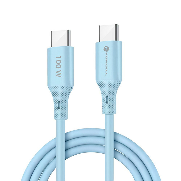 Kabel USB A do Micro USB Forcell F-Energy QC3.0 2,4A 18W Silicone 1 m C341 niebieski