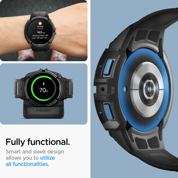 Pasek  Spigen Rugged Armor ”pro” Galaxy Watch 6 (40 MM) Matte Black Case