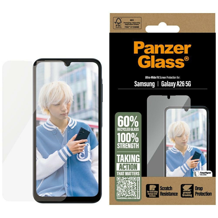 Szkło hartowane PanzerGlass Ultra-Wide    Fit do Samsung Galaxy A26 5G