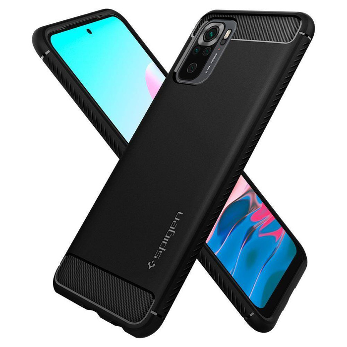 SPIGEN Rugged Armor Xiaomi Redmi Note 10 / 10S Etui Matte Black Case