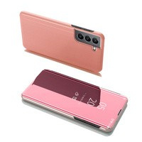 Etui Clear View Case futerał etui z klapką Samsung Galaxy S22+ (S22 Plus) różowy