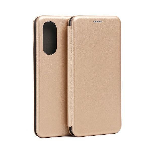 Beline Etui Book Magnetic Oppo Reno 8Tzłoty /gold
