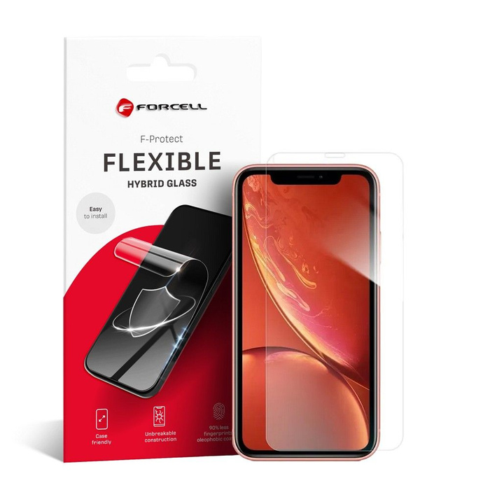 Szkło hybrydowe do iPhone XR / 11 Forcell Flexible Nano Glass