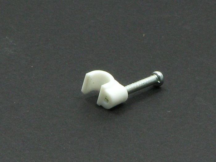 Uchwyt Kablowy Z Gwoździem Hartowanym PAKIET-10szt