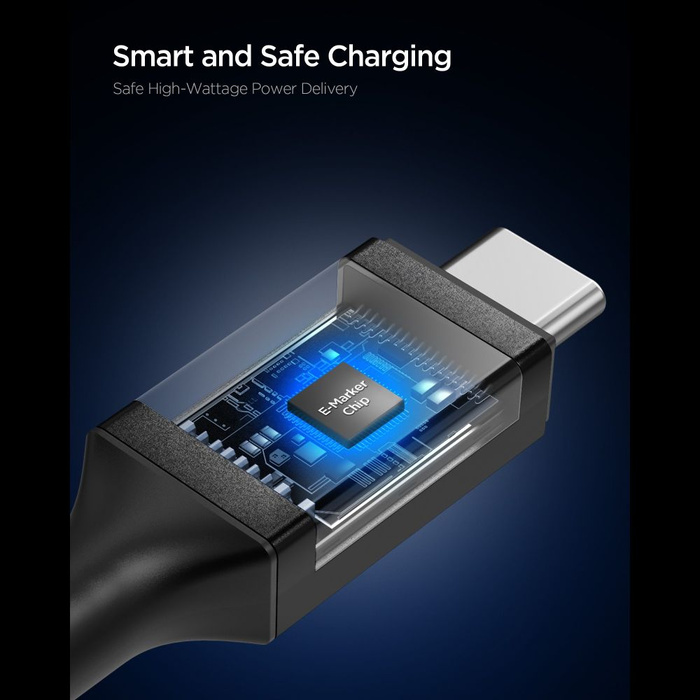 KABEL USB-C SPIGEN EB10010CC ESSENTIAL 100W 100CM CZARNY