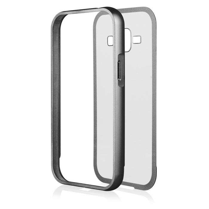 Etui Aluminium Bumper Qult Luxury Samsung Galaxy J1 Czarny