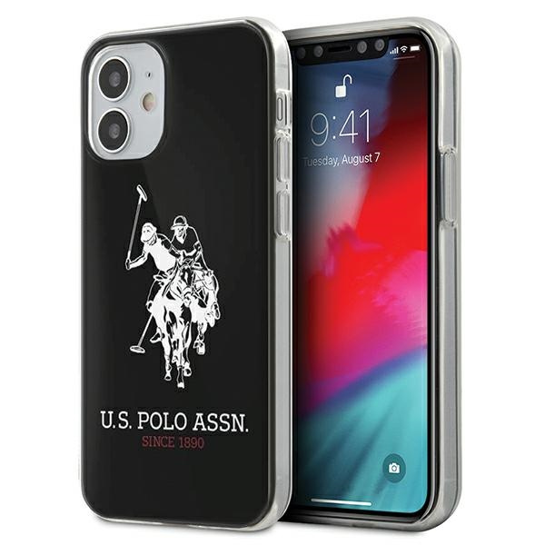 Etui US POLO Apple iPhone 12 Mini Shiny Big Logo USHCP12STPUHRBK Czarny Case