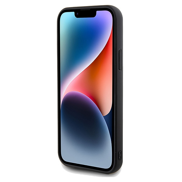 Etui Guess GUHCP12MPSFDGSK iPhone 12/12 Pro 6.1" czarny/black hardcase Sequin Script Metal Case