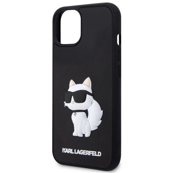 Etui Karl Lagerfeld KLHCP14S3DRKHNK iPhone 14 6.1" czarny/black hardcase Rubber Choupette 3D Case