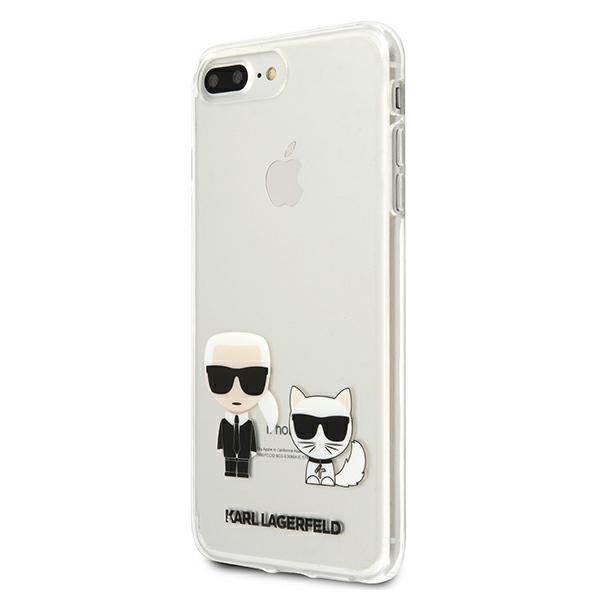 Etui KARL LAGERFELD Apple iPhone 7 Plus 8 Plus Karl & Choupette KLHCI8LCKTR Bezbarwny Hardcase
