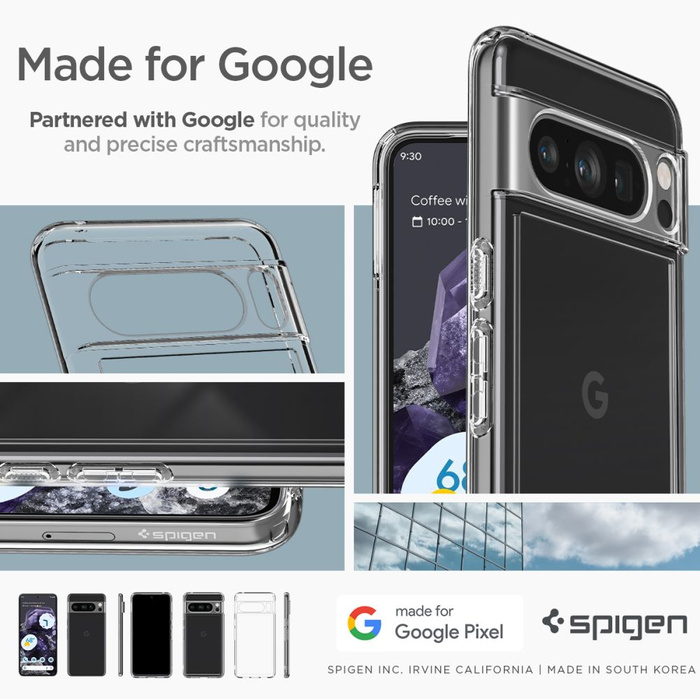 Etui Spigen Ultra Hybrid Google Pixel 8 Pro Crystal Clear Case