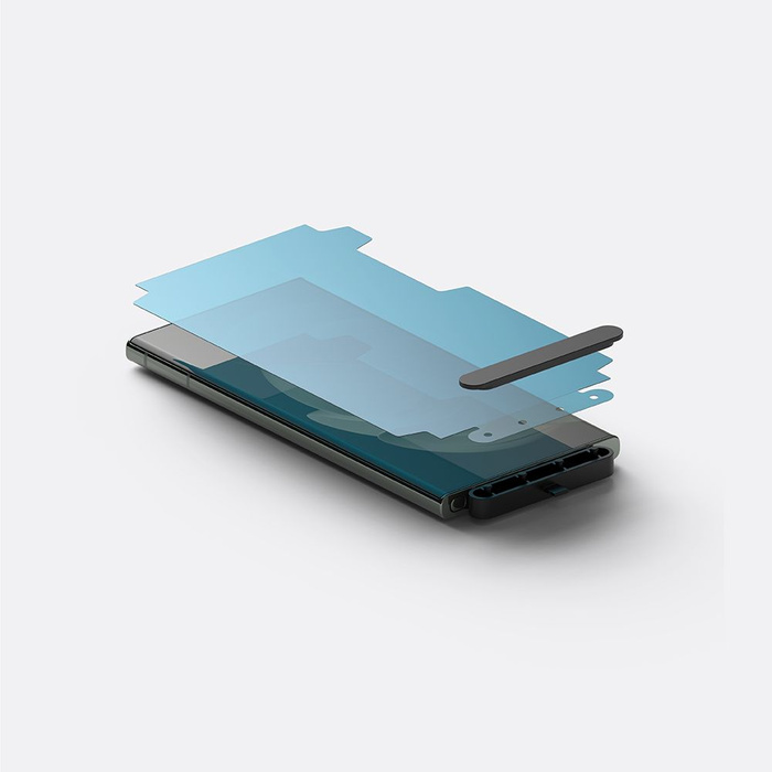 Ringke Dual Easy Wing folia ochronna Samsung Galaxy S23 Ultra (2 sztuki) + zestaw montażowy
