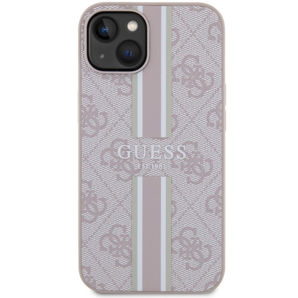 Etui Guess GUHMP14MP4RPSP iPhone 14 Plus 6,7" różowy/pink hardcase 4G Printed Stripes MagSafe Case