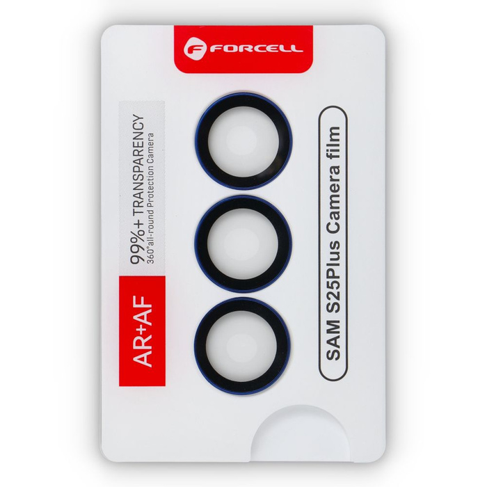 Szkło hartowane na aparat do Samsung S25 Plus Forcell Premium granatowe 0INT