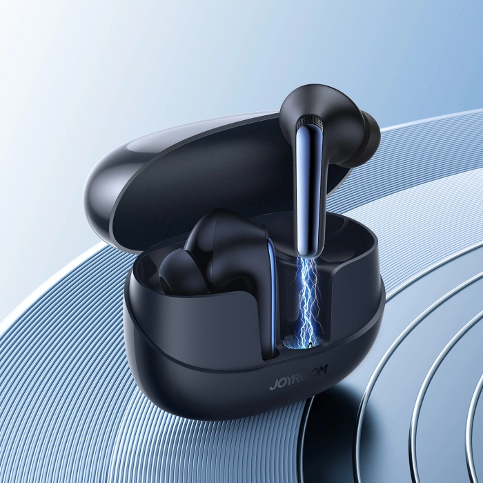 Słuchawki Joyroom Funpods JR-FN2 douszne TWS z Bluetooth 5.4, funkcją ANC i ochroną IP54 - czarne