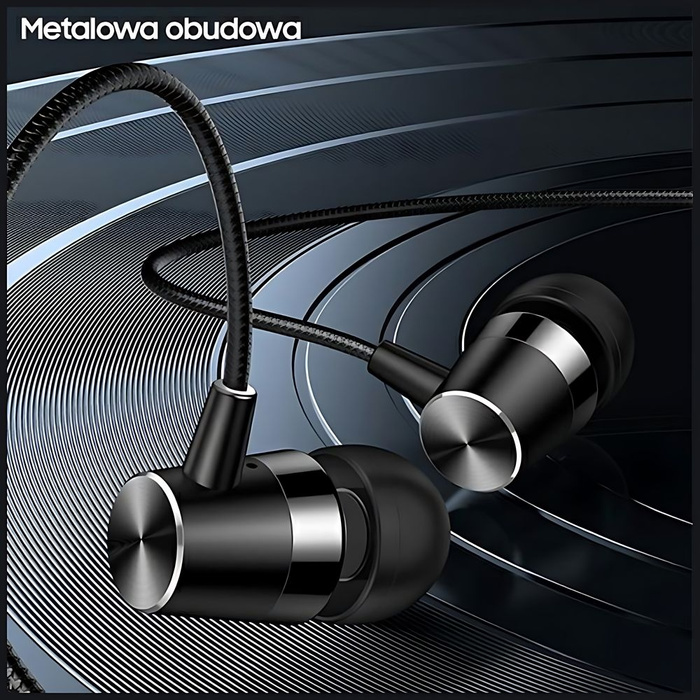 Słuchawki USAMS Jack 3,5 mm EP-42 Set 30szt. Czarny