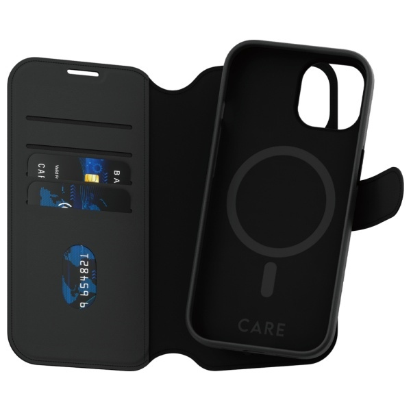 CARE by PanzerGlass Feature Tango 2in1    Wallet iPhone 15 6.1" MagSafe czarny/black 1159