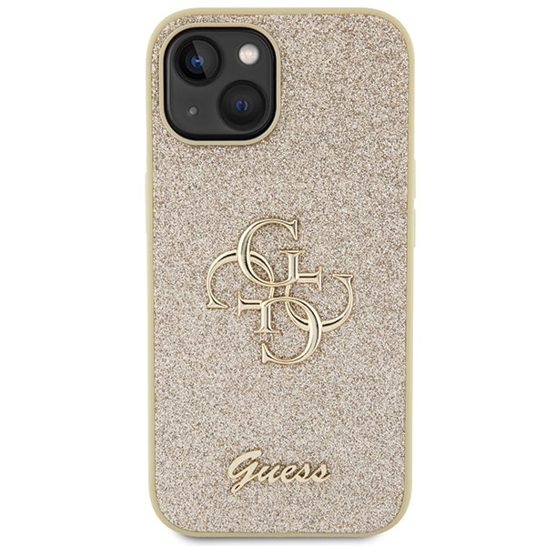 Etui Guess GUHCP15MHG4SGD iPhone 15 Plus 6.7" złoty/gold hardcase Glitter Script Big 4G Case
