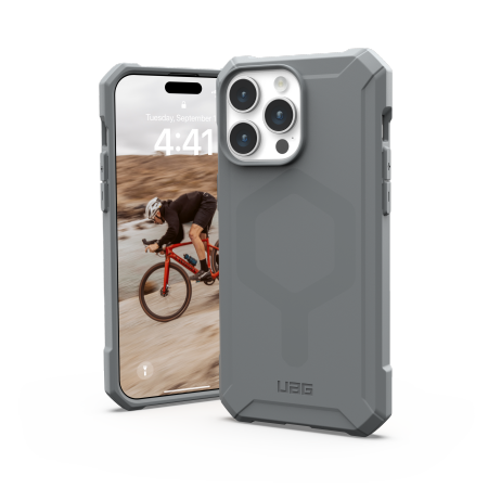 Etui UAG Essential Armor Magsafe - obudowa ochronna do iPhone 15 Pro Max kompatybilna z MagSafe (silver) Case