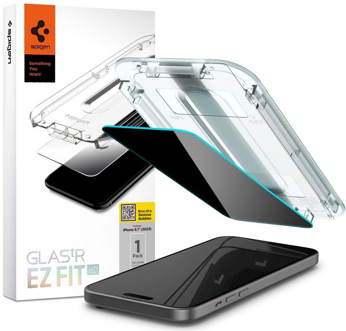 Szkło Hartowane Spigen Glas.tr ”ez Fit” iPhone 15 Pro Privacy