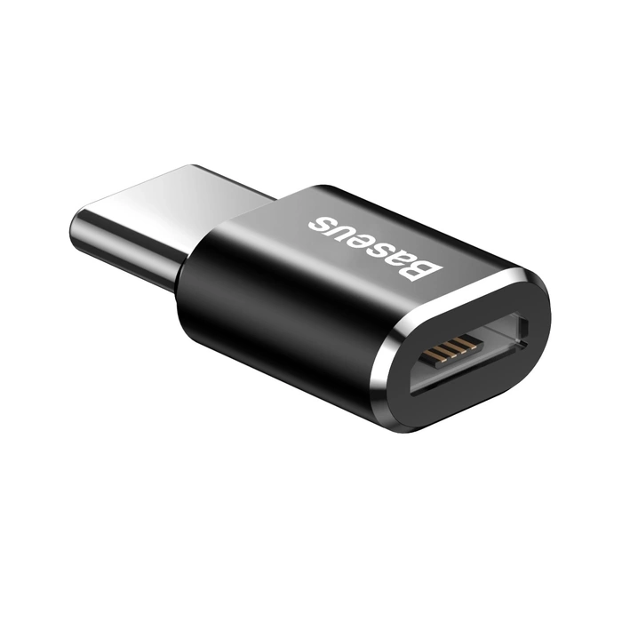 Adapter BASEUS Micro USB Do USB Type-C Czarny
