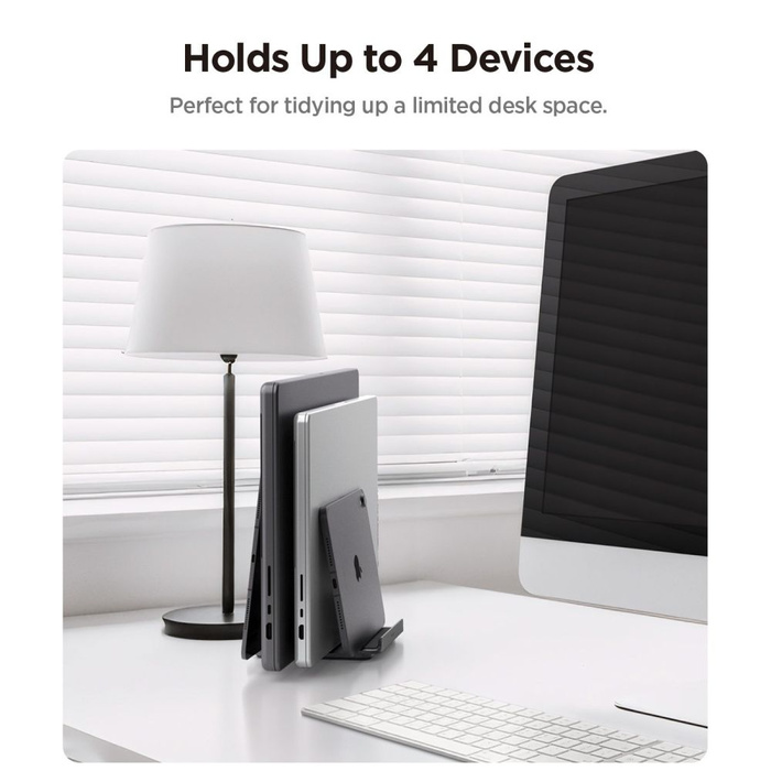 SPIGEN LD208S4 VERTICAL LAPTOP STAND SPACE GREY