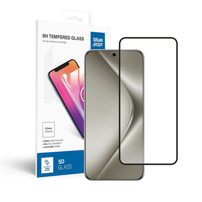 Szkło hartowane do Huawei Pura 70 PRO Blue Star 5D czarne