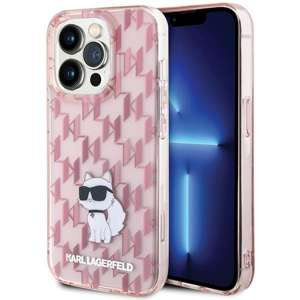 Etui Karl Lagerfeld KLHCP15XHNCMKLP iPhone 15 Pro Max 6.7" różowy/pink hardcase Monogram Choupette Case
