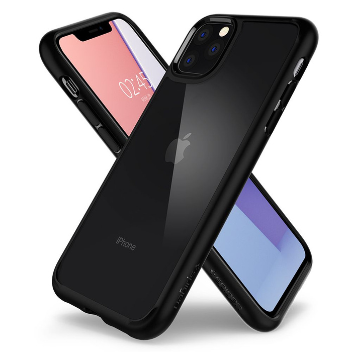 Etui Spigen iPhone 11 Pro Ultra Hybrid Czarne Black Case Apple