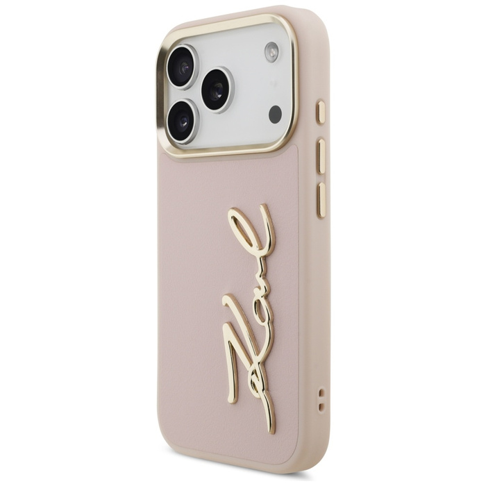 Etui Karl Lagerfeld Karl Script Logo do  iPhone 17 Pro różowy