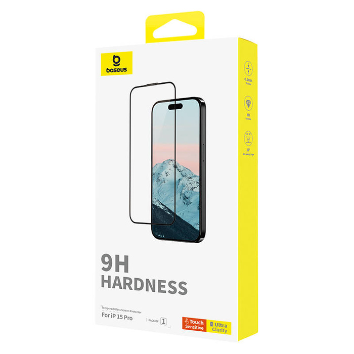 Szkło hartowane 0.3mm Baseus Diamond do iPhone 15 Pro
