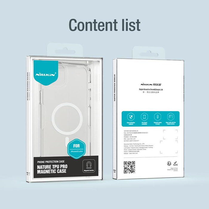 NILLKIN NATURE PRO MAGNETIC IPHONE 15 (6,1) CLEAR