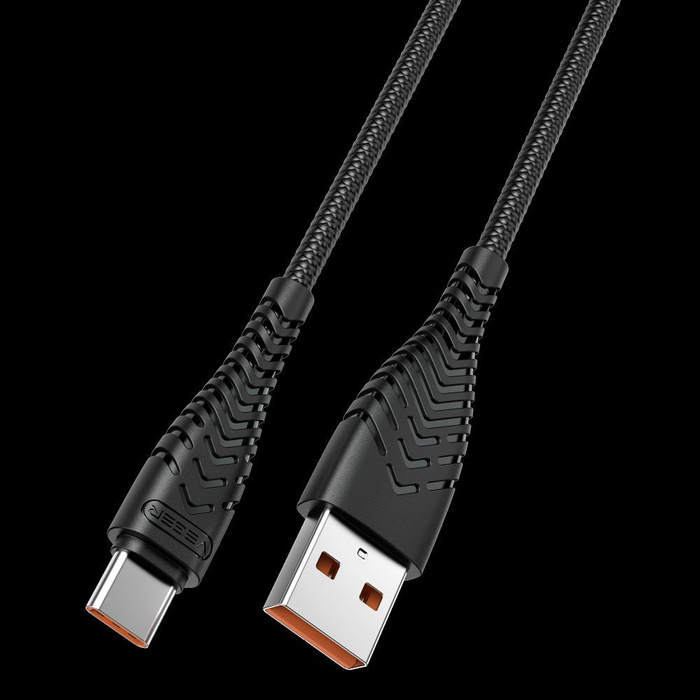 VEGER kabel USB A do Typ C 2,4A V104 1,2 m czarny